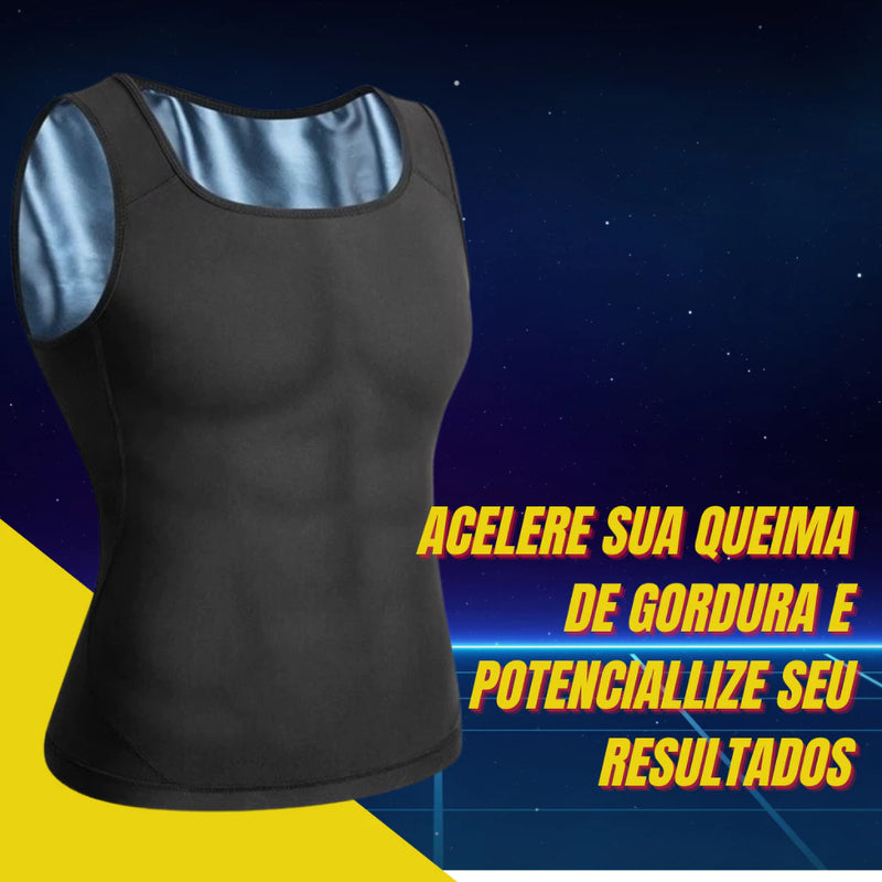 Camisa Regata Queima Gordura Masculina Feminino Camiseta Térmica Efeito Sauna Compressão