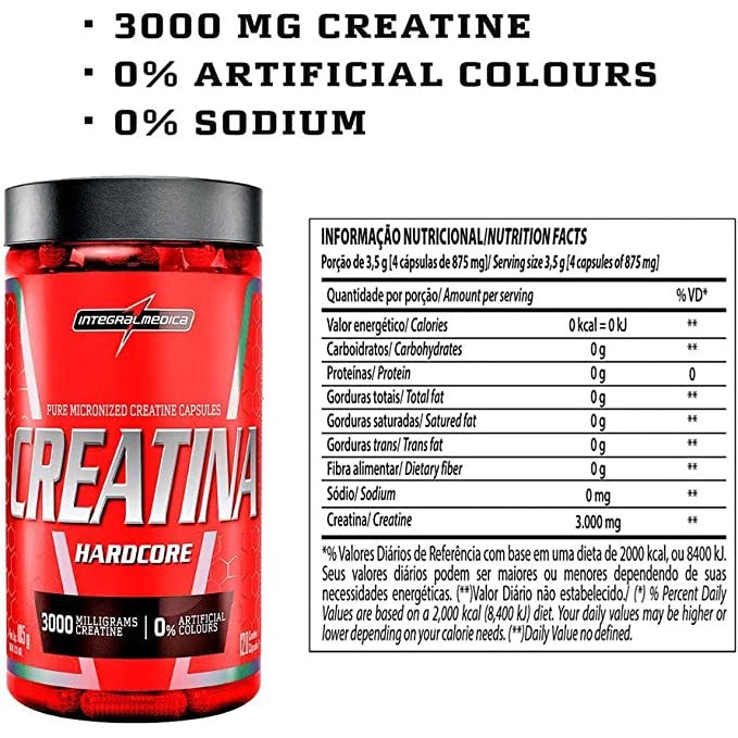 Creatina 120 Cápsulas - Integralmedica